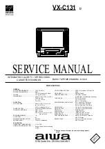 Aiwa VX-C131U Service Manual предпросмотр