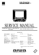 Preview for 1 page of Aiwa VX-D1420K Service Manual