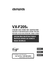 Preview for 1 page of Aiwa VX-F205u Operating Instructions Manual