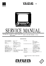 Aiwa VX-G143K Service Manual preview