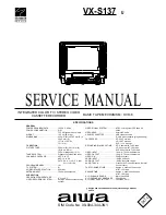 Preview for 1 page of Aiwa VX-S137 Service Manual