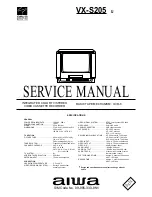 Preview for 1 page of Aiwa VX-S205 Service Manual