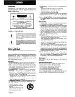 Предварительный просмотр 2 страницы Aiwa XC-35 Operating Instructions Manual