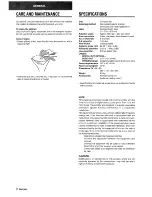 Предварительный просмотр 10 страницы Aiwa XC-35 Operating Instructions Manual