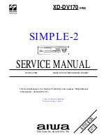 Aiwa XD-DV170 Service Manual preview