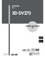 Aiwa XD-DV270 Operating Instructions Manual preview