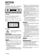 Предварительный просмотр 2 страницы Aiwa XD-DV270 Operating Instructions Manual