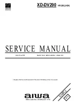 Aiwa XD-DV290 Service Manual preview