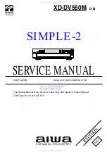 Preview for 1 page of Aiwa XD-DV550M Service Manual