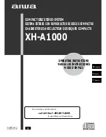 Aiwa XH-A1000 Operating Instructions Manual предпросмотр