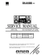 Aiwa XH-A1000 Service Manual предпросмотр