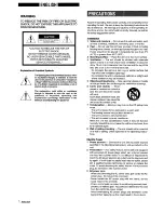 Preview for 2 page of Aiwa XM-M25 Operating Instructions Manual