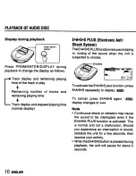 Предварительный просмотр 10 страницы Aiwa XP-MP3C Operating Informations