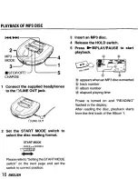 Предварительный просмотр 16 страницы Aiwa XP-MP3C Operating Informations