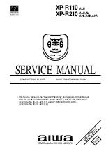 Aiwa XP-R110 Service Manual preview