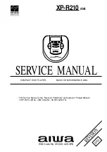 Aiwa XP-R210 AHA Service Manual предпросмотр