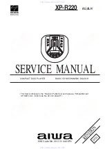 Aiwa XP-R220 Service Manual предпросмотр