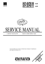 Предварительный просмотр 1 страницы Aiwa XP-SP910 Service Manual