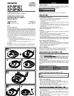 Aiwa XP-SP920 Operating Instructions Manual preview