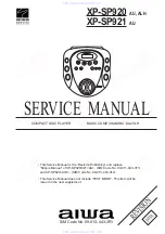 Aiwa XP-SP920ALH Service Manual предпросмотр