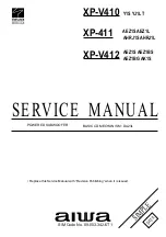 Preview for 1 page of Aiwa XP-V410 Service Manual