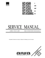 Preview for 1 page of Aiwa XP-V520 Service Manual