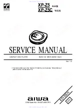 Aiwa XP-Z5 AEZ Service Manual предпросмотр