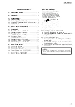 Preview for 3 page of Aiwa XP-ZR850 Service Manual