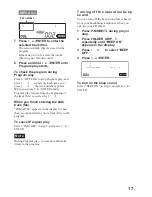 Preview for 17 page of Aiwa XP-ZV550 Operating Instructions Manual