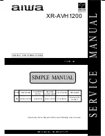 Aiwa XR-AVH1200 Service Manual preview