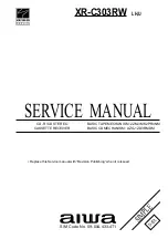 Предварительный просмотр 1 страницы Aiwa XR-C303RW Service Manual