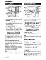 Preview for 12 page of Aiwa XR-DV526 Operating Instructions Manual