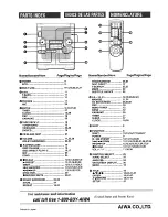 Preview for 54 page of Aiwa XR-DV526 Operating Instructions Manual