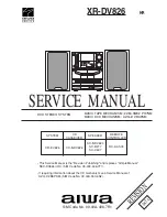 Preview for 1 page of Aiwa XR-DV826 Service Manual