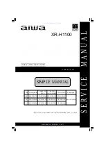 Предварительный просмотр 1 страницы Aiwa XR-H1100 Service Manual