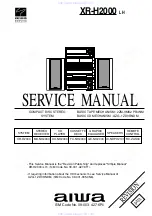 Aiwa XR-H2000 EZK Service Manual preview