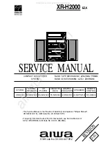 Aiwa XR-H2000EZ Service Manual preview