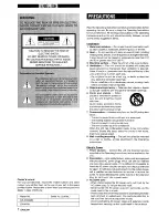 Предварительный просмотр 2 страницы Aiwa XR-H33MD Operating Instructions Manual