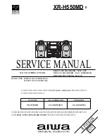 Preview for 1 page of Aiwa XR-H550MD D Service Manual