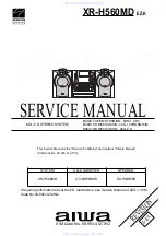 Предварительный просмотр 1 страницы Aiwa XR-H560MD Service Manual