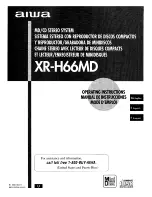 Aiwa XR-H66MD Operating Instructions Manual preview