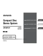 Aiwa XR-M131 Operating Instructions Manual предпросмотр