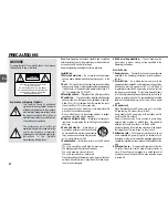 Preview for 2 page of Aiwa XR-M131 Operating Instructions Manual