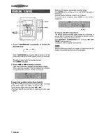 Предварительный просмотр 8 страницы Aiwa XR-M33 Operating Instructions Manual