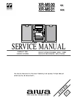 Aiwa XR-M500 Service Manual предпросмотр