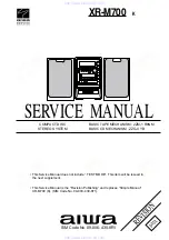 Aiwa XR-M700 Servise Manual preview