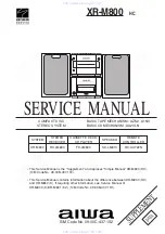 Aiwa XR-M800 Service Manual preview