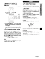 Предварительный просмотр 21 страницы Aiwa XR-M88 Operating Instructions Manual