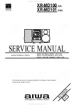 Предварительный просмотр 1 страницы Aiwa XR-MD100 Service Manual