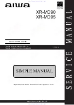 Предварительный просмотр 1 страницы Aiwa XR-MD90 Service Manual